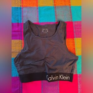 Calvin Klein Gray Sports Crop